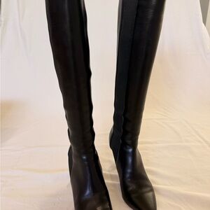 Jimmy Choo Faith 85 Black Leather Boots